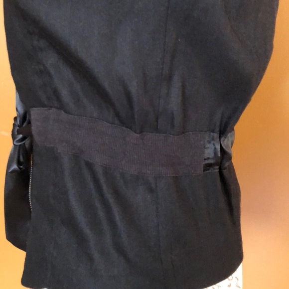 Bebe Black Zippered Vest size 0 - Picture 3 of 8